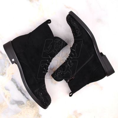 6. Boots with zircons Potocki W WOL176 black