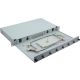 2. 19" Fiber Optic Splice Box 6 x LC Duplex OM4, Splice Terminated, Gray