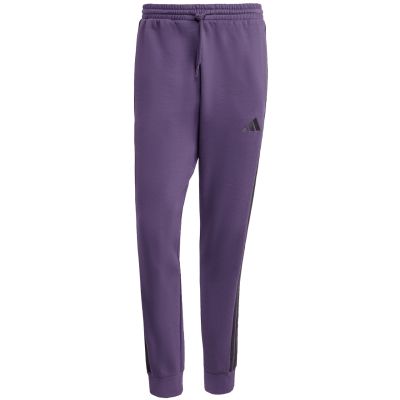 8. Men's adidas Essentials 3-Stripes Fleece Pants Purple JX0750