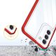 6. Clear 3in1 case for Samsung Galaxy S22 + (S22 Plus) frame gel cover red