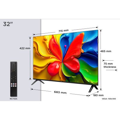 3. 32" TCL 32V4C TV