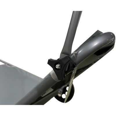 12. FOLDABLE BEACH CHAIR WITH CANOPY ON WHEELS 116x62x62-90CM GRAY