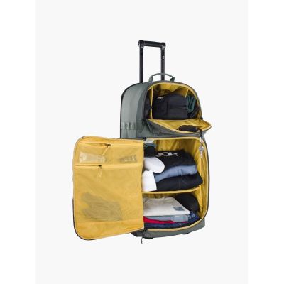 4. EVOC World Traveller 125 Suitcase, dark olive