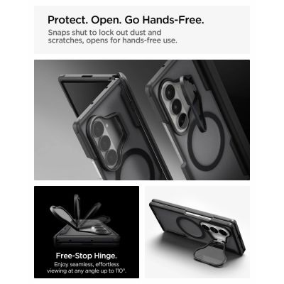 12. Spigen Optik Armor Pro MagSafe Case for Samsung Galaxy Z Fold 8 Ultra - Black