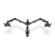 7. DIGITUS DOUBLE DESK MOUNT WITH CLAMP 2XLCD MAX. 32" MAX. LOAD 2X 8KG TILT AND SWIVEL BLACK DA-90400
