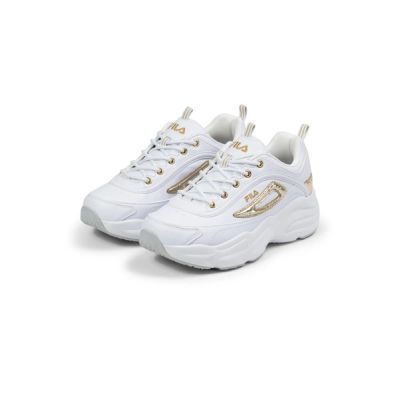 Fila Skye ZP women's sports shoes sneakers fashionable white with gold
