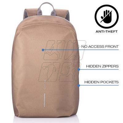 3. XD DESIGN ANTI-THEFT BACKPACK BOBBY SOFT BROWN P/N: P705.796