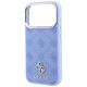 6. Guess Peony 4G Small Logo MagSafe Case for iPhone 18 Pro Max / 17 Pro Max - Light Blue