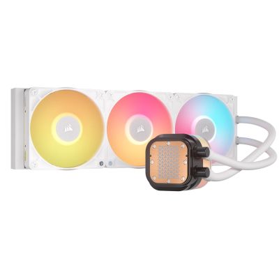 6. CORSAIR iCUE LINK TITAN 360 RX LCD White AIO, 360mm Radiator, Liquid CPU Cooler