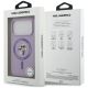 8. Karl Lagerfeld Silicone Karl&Choupette Ring MagSafe Case for iPhone 18 Pro / 17 Pro – purple
