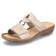 9. Comfortable Rieker W RKR681 beige flip-flops