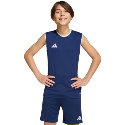 5. adidas Entrada 26 Sleeveless Jersey Kids' Shirt Navy KB3936