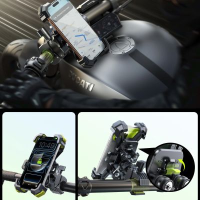 6. Joyroom JR-ZS598 Anti-vibration Handlebar Phone Holder - Black