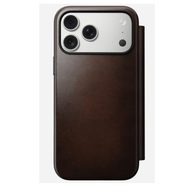 5. Nomad Modern Leather Folio Cell Phone Case 16cm (6.3") Brown