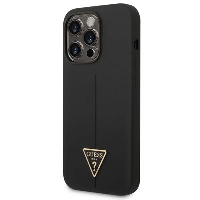 2. Guess GUHCP14LSLTGK iPhone 14 Pro 6.1" black/black hardcase Silicone Triangle