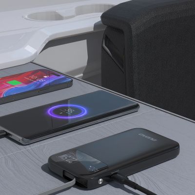 2. Dudao K31 10000 mAh 22.5W PD Powerbank with Built-in Cable - Black