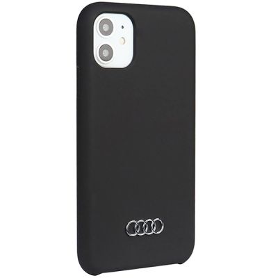 2. Audi Silicone Case iPhone 11 / Xr 6.1" black/black hardcase AU-LSRIP11-Q3/D1-BK