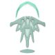 61. Meteor Marven pink/mint bicycle helmet