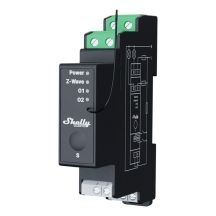 Shelly Qubino Wave Pro 2PM Power Relay Black