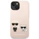 3. Karl Lagerfeld KLHMP14MSSKCI iPhone 14 Plus 6.7 "hardcase light pink / light pink Silicone Karl & Choupette Magsafe