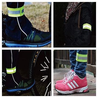 2. Reflective armband bicycle running velcro 4cm orange