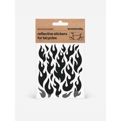 BOOKMAN Reflective Stickers Flames sticker