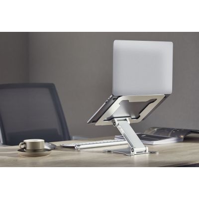 40. GEMBIRD FOLDABLE NOTEBOOK STAND 15.6" SILVER