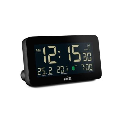 Braun BC10B-DCF Wireless Digital Alarm Clock for Central European Time Zone