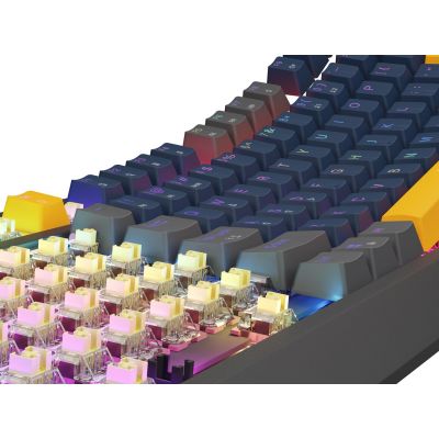 4. GENESIS THOR 230 TKL Gaming Keyboard USB + RF Wireless + Bluetooth QWERTY Black, Blue, Gray, Orange
