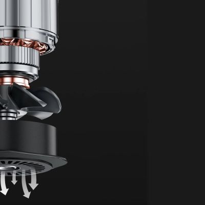 19. Baseus CRCQ000001 Mini Tire Compressor for Cigarette Lighter Socket - Black