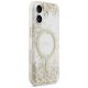 4. Guess Resin Bottom Glitter MagSafe case for iPhone 17 - gold
