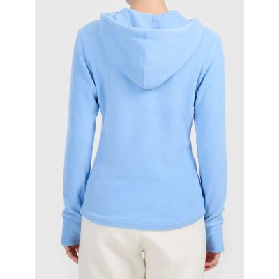 2. Women's fleece with a hood, zip-up, 4F 4FWAW26TFLEF478-32S