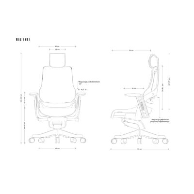 3. Wau NW43 mesh office chair royalblue/black