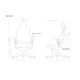 3. Wau NW43 mesh office chair royalblue/black