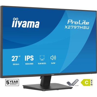 iiyama ProLite X2797HSU-B1 computer monitor 68.6 cm (27") 1920 x 1080 px Full HD LED Black