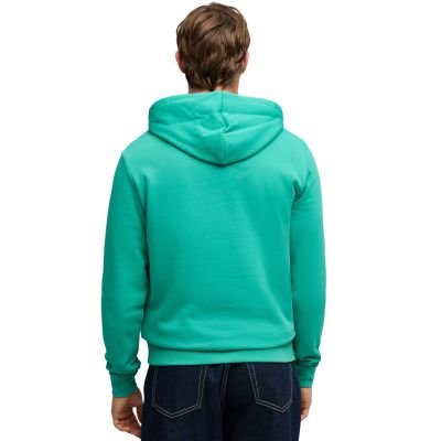 4. Puma ESS No. 1 Logo Centered Hoodie Green 692914 40