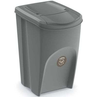 4. GARBAGE BINS 35 L SORTIBOX SET 4 PCS GREY STONE