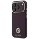 2. Guess Grained Round Strass Logo MagSafe Case for iPhone 18 Pro Max / 17 Pro Max - Burgundy