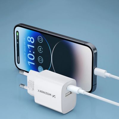 15. Wozinsky WGWCW USB-A USB-C 20W Wall Charger - White