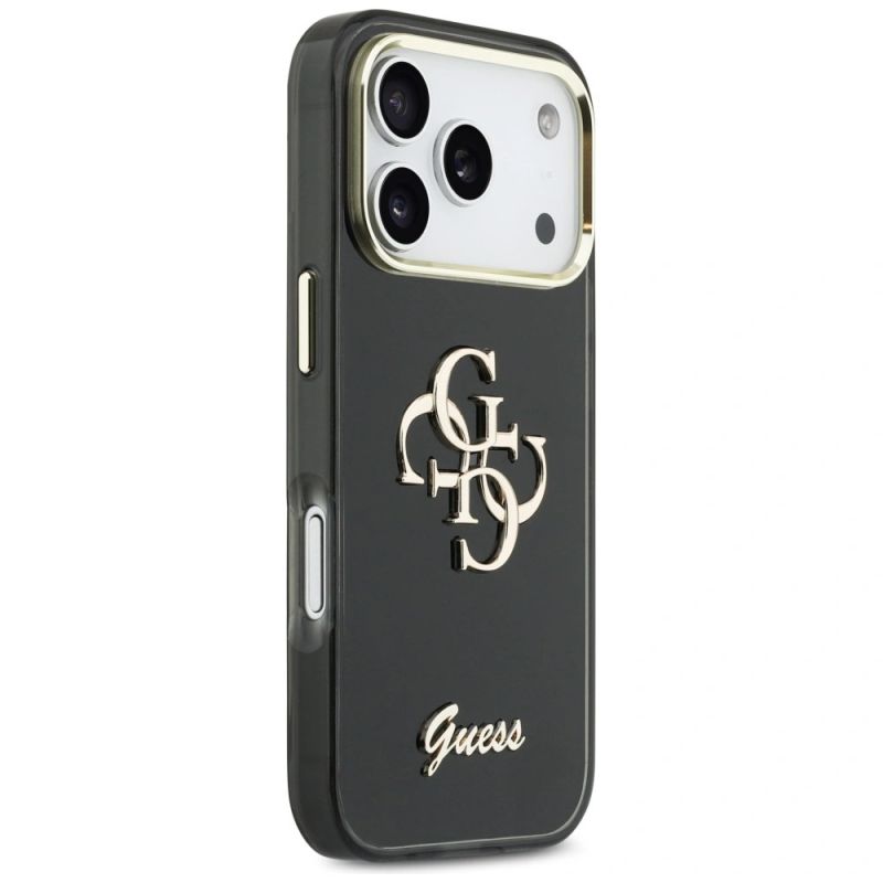 4. Guess IML 4G Script Metal case for iPhone 17 Pro - black