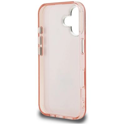 7. Karl Lagerfeld IML Aquarelle Choupette & Logo iPhone 16 Case - Pink
