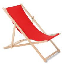 GreenBlue GB183 Red Garden Deckchair (red color)