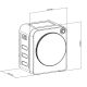 3. GREENBLUE ELECTRIC CLOTHES TUMBLE DRYER 3KG LOAD GB410