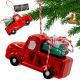 HANGING DECORATION BAUBLE CAR RED