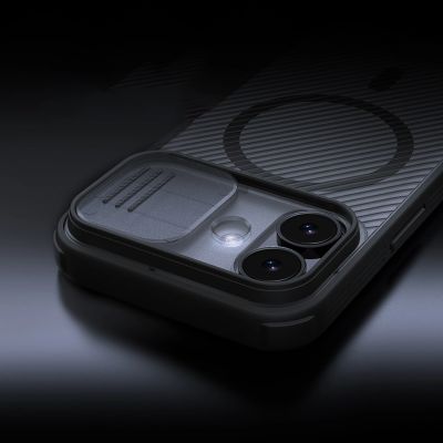 8. Nillkin CamShield Pro MagSafe Compatible Case for iPhone 17 - Transparent Black
