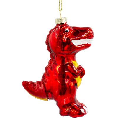 2. MICA GLASS DINOSAUR BAUBLE