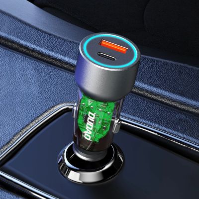 2. Dudao R4T 25W USB-A / USB-C Car Charger - Gray