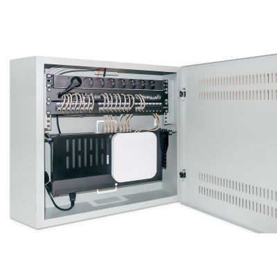 6. Low-profile 4U + 2U Rack 19 wall-mount cabinet, gray