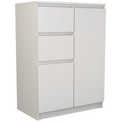 3. Chest of Drawers 2 Doors 2 Drawers White