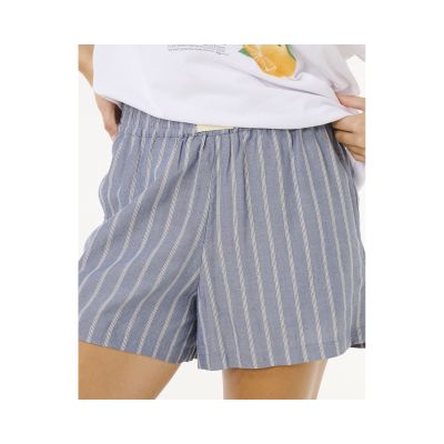 5. RIP CURL Women's Beach Days Pinstripe Short Blue
